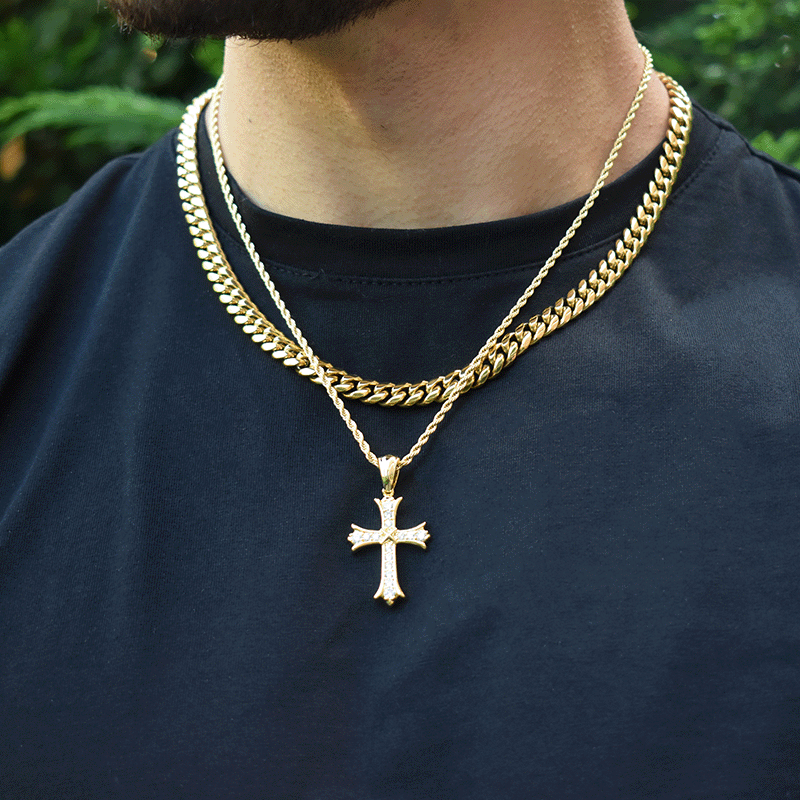 ICED CROSS (GOLD)